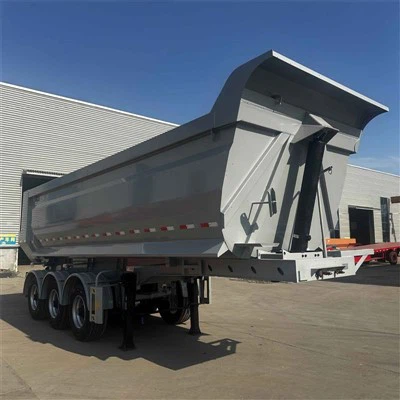 Semi trailer de volcado de extremo lateral de 50 toneladas