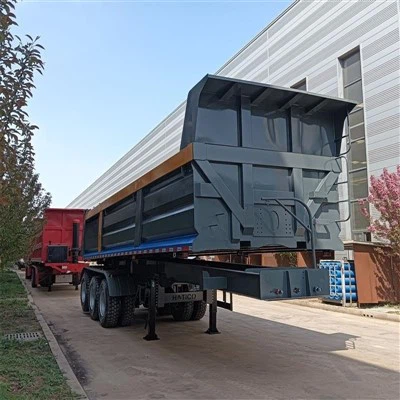 Remolque de volcado de media redonda