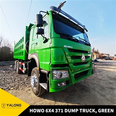 Camión volquete Howo 6x4 371, verde