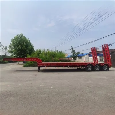 3 Axle Lowboy Semi Trailer